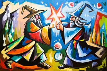 Magische strijd tussen tovenaars van Art & Soul Creations