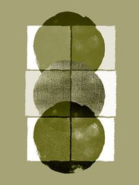 Scandinavian Minimalism Deep Trend Green by Mad Dog Art