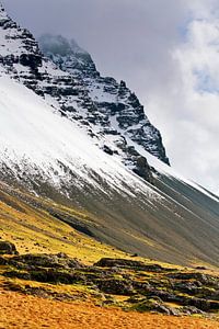 Snowy mountain in Iceland