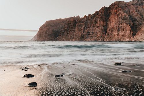 Gigantische kliffen | zonsondergang in Los Gigantes Tenerife foto print