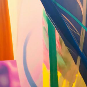 Abstrait moderne dans des couleurs néon vives sur Studio Allee