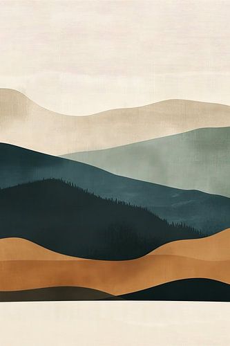 Mountainous Tranquillity, a Minimalist Exploration of Nature