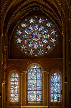 Kerkramen in de kathedraal van Chartres van Leopold Brix
