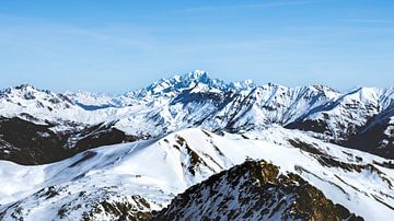 Alpiene Aura: Mont Blanc's Majestueuze Landschap van AVP Stock