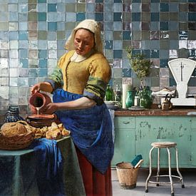 Milkmaid - modern times by Digital Art Studio