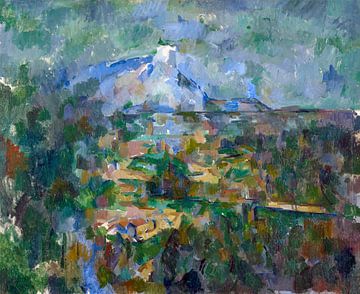 Der Mont Sainte-Victoire von Les Lauves aus gesehen, Paul Cézanne