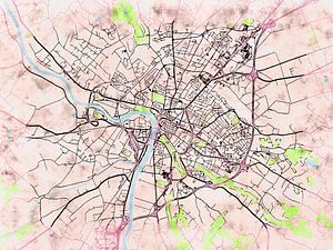 Karte von Montauban im stil 'Soothing Spring'