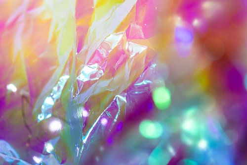 Lichtfalten im irisierenden Raum von Mixed media vector arts