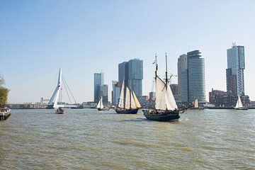 Historic Sailboats in Rotterdam sur Charlene van Koesveld