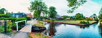 summer panorama of  dutch village van Ariadna de Raadt-Goldberg thumbnail