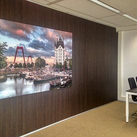 Customer photo: White house in  Rotterdam by Lorena Cirstea, on canvas