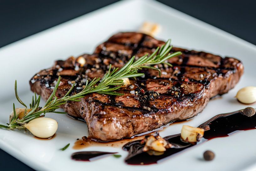 Grilled steak by Poster Art Shop