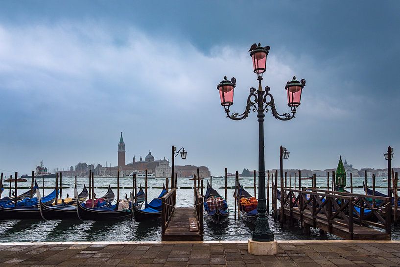 Vue de l'île San Giorgio Maggiore à Venise, Italie par Rico Ködder