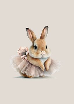 Bohemian Rabbit - Kunst für Kinder von Design by Pien