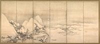 Japan, Muromachi-Zeit. Chinesische Landschaft von 1000 Schilderijen Miniaturansicht