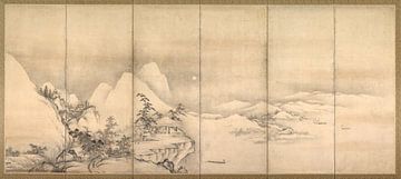 Japan, Muromachi period. Chinese Landscape 