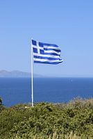 Griekse vlag op Zakynthos