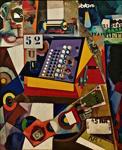 Ohne Titel - Registrierkasse  (ca. 1917) von Amadeo de Souza-Cardos