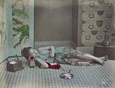Frau aus Japan, Vintage-Foto von Atelier Liesjes Miniaturansicht