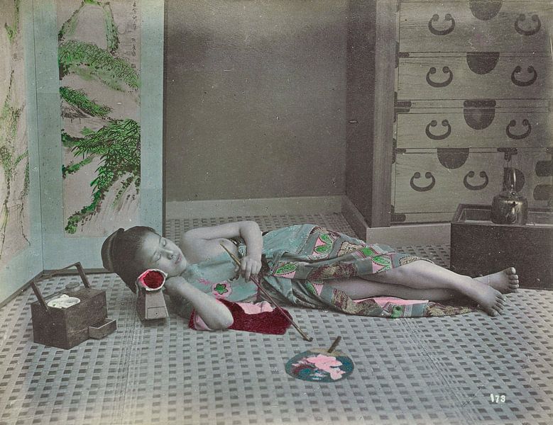 Frau aus Japan, Vintage-Foto von Atelier Liesjes