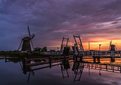 Zonsondergang Kinderdijk