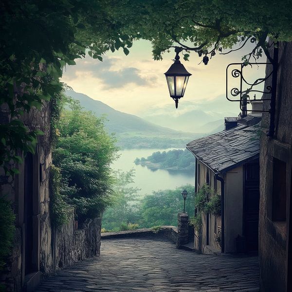 Idyllischer Wegblick von Poster Art Shop