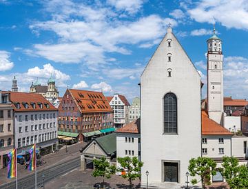 Panorama der historischen Altstadt von Augsburg von ManfredFotos