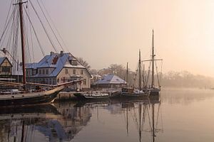 Een winterochtend in de haven van Werner Reins