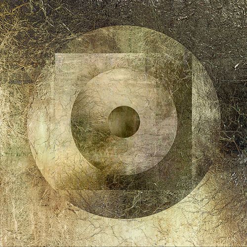 Modern Abstract in minimalisme. Goud, zilver, brons. 6