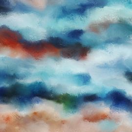 Wellen an einem Kieselsteinstrand