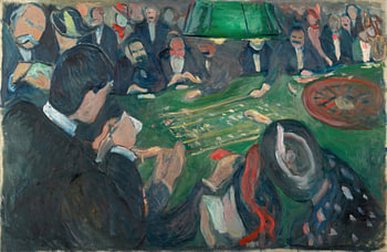 At the Roulette Table in Monte Carlo , Edvard Munch