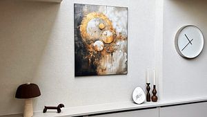 Gold and Earth Tones - Calming Abstract Painting