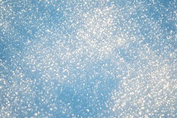 Sneeuwkristallen met de eerste zonneschijn van Leo Schindzielorz