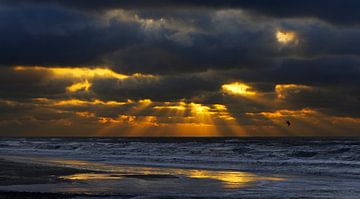 Katwijk Sunrays Piercing through the Clouds