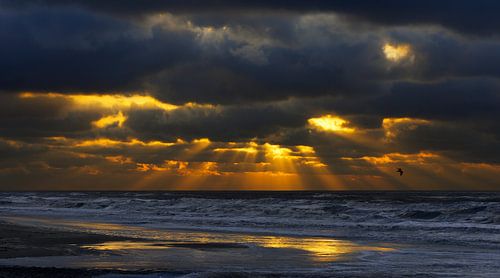 Katwijk Zonnestralen Breken door de Wolken