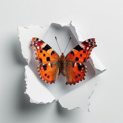 Schmetterling an der Wand