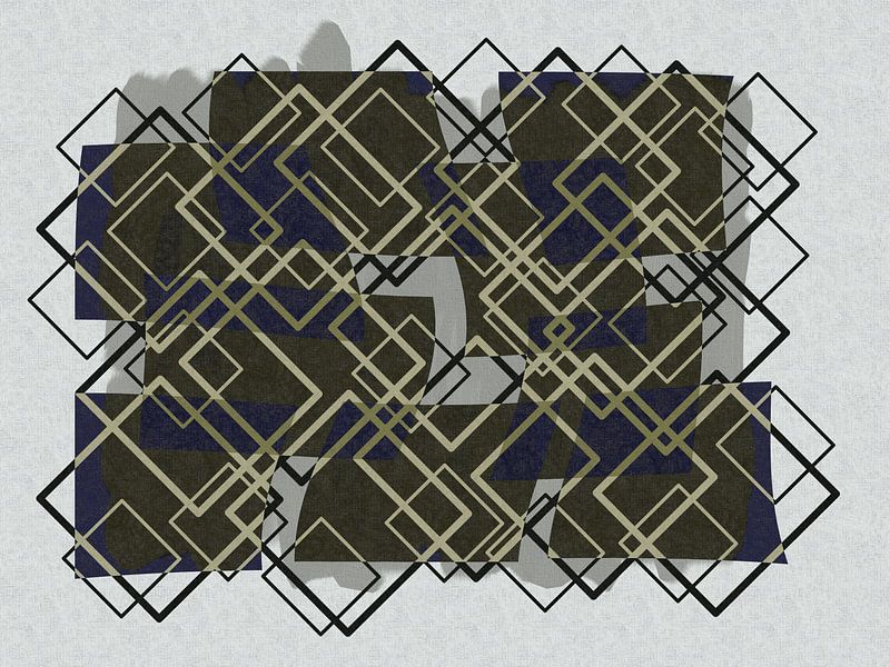 Abstract geometrische vormen van Maurice Dawson