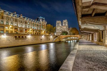 The Seine and Notre Dame by Rene Siebring