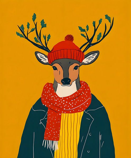 Weihnachten robuste Hirsche von But First Framing