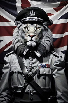 Lion soldier funny
