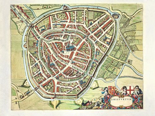 Carte d'Amersfoort - 1640-1650
