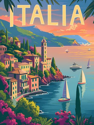 Coastal Italy: Mediterranean Dreamscape Poster