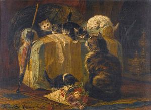 Henriëtte Ronner-Knip - Schlechtes Benehmen