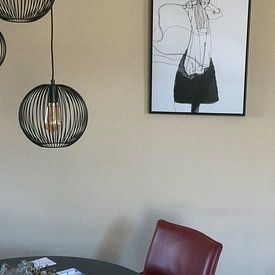 Klantfoto: 'Irrevocable' (gezien bij vtwonen) van Kim Rijntjes, op aluminium