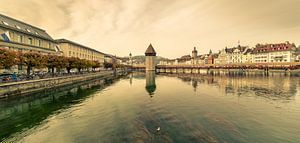 Rue de la gare et pont de la chapelle de Lucerne