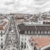 Rua Augusta in Lissabon von MS Fotografie | Marc van der Stelt