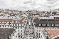 Rua Augusta in Lissabon van MS Fotografie | Marc van der Stelt thumbnail