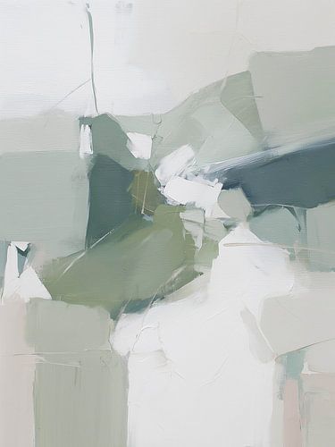 Ligne de rupture en blanc et vert