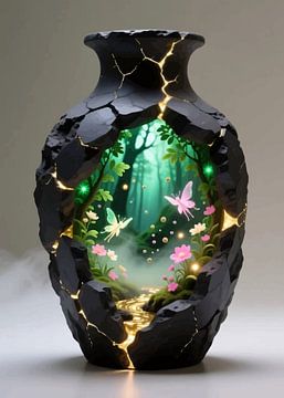 Surreal Artistic Vase – Fantasy Decorative Interior Art