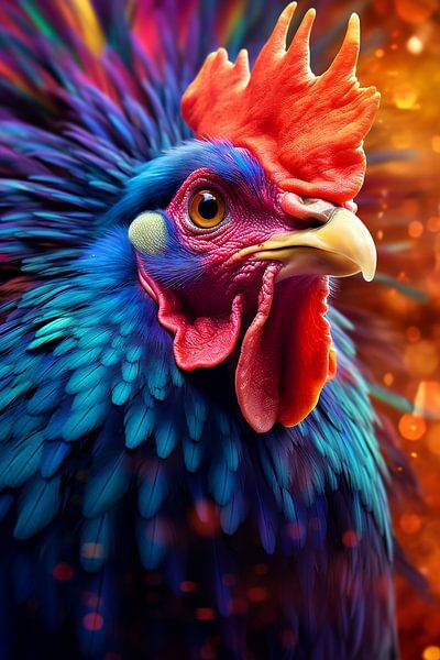 Coq bleu Welsumer - Coq bleu par Dunto Venaar